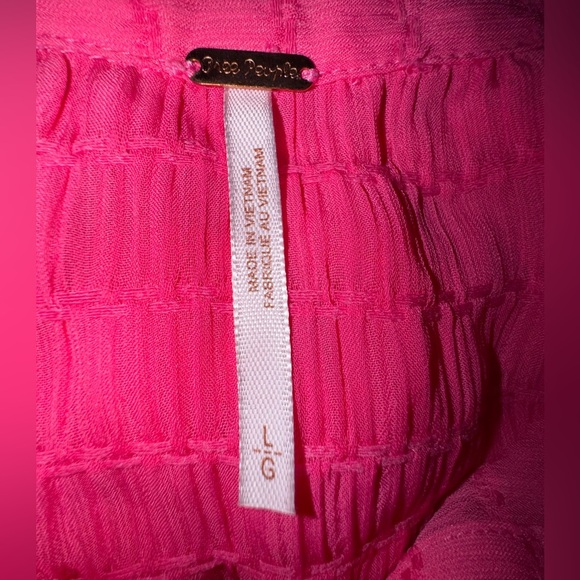 Free People Love Life Sheer Buttondown top SZ oversized large. (Can fit XL) EUC - Picture 8 of 10